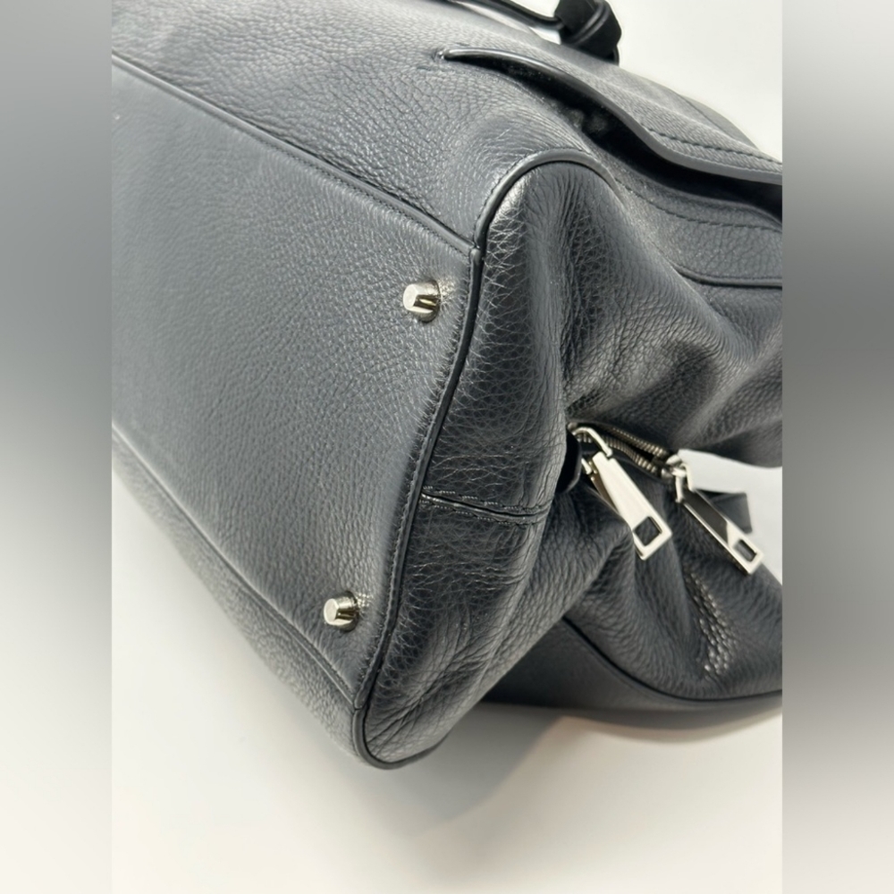 Marc Jacobs Maverick Tote Soft Black Pebbled Leather Large Bag 3 Sections EUC! - Picture 7 of 11